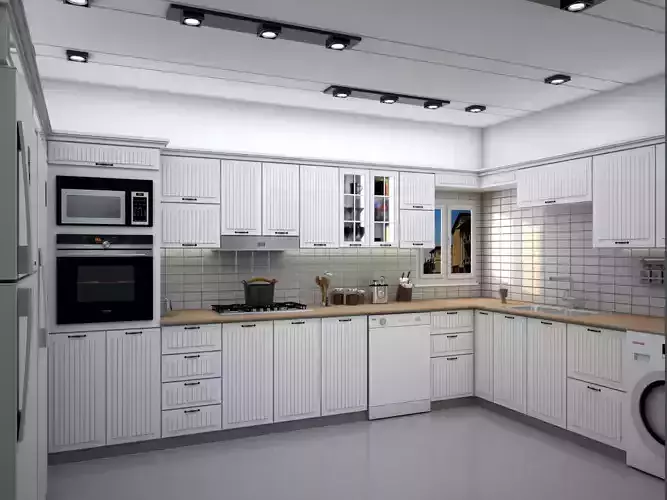 Shaby Chic White Kitchen
