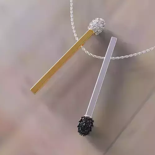 Matches pendant 4 different forms