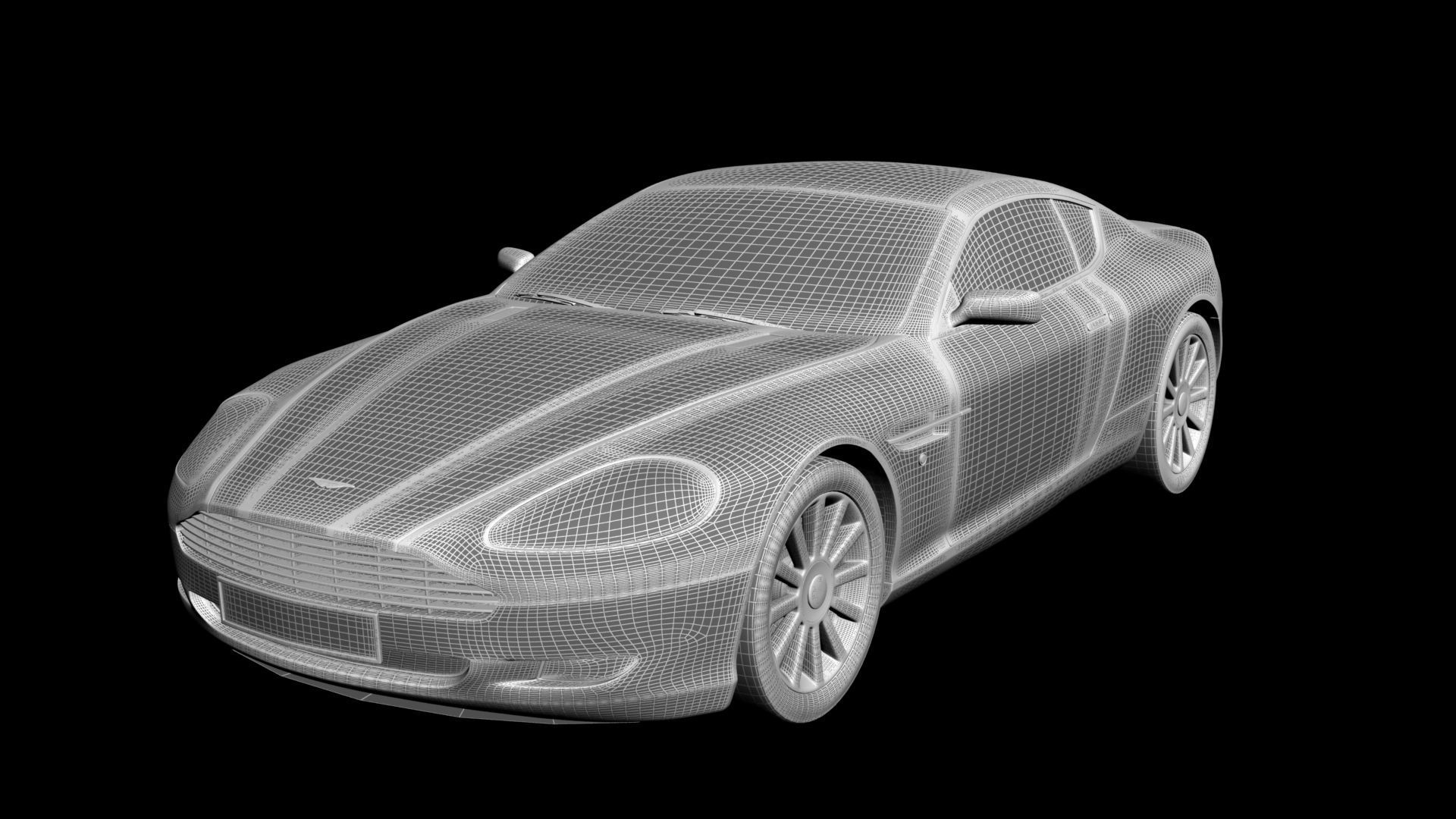 3D CAR MODEL aston martin sports 3D model_2