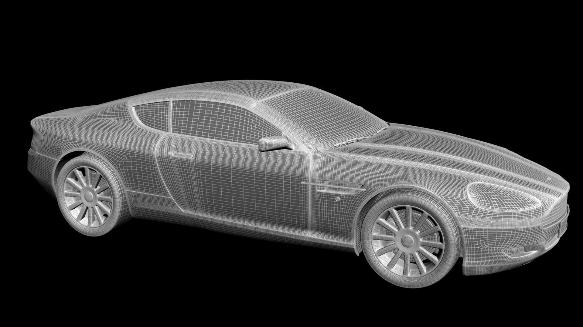 3D CAR MODEL aston martin sports 3D model_3