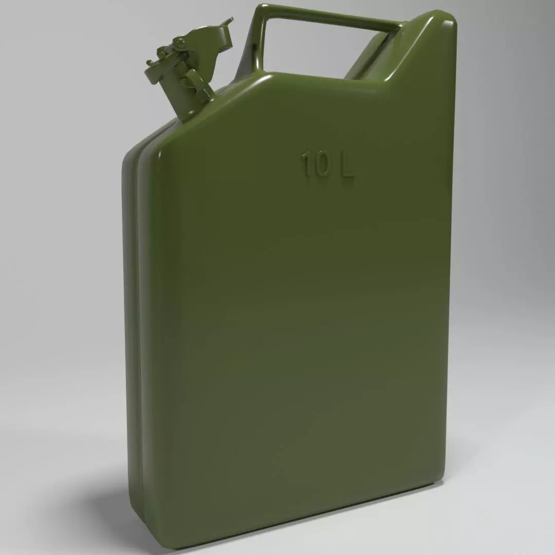 Canister army - military Free low-poly 3D model