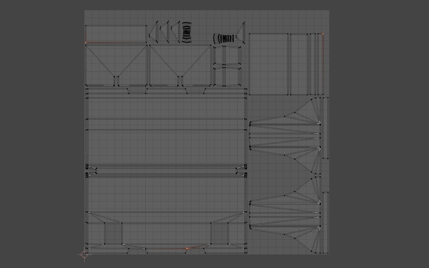 Old Concrete Barrier - PBR Game Ready Low-poly 3D model_3