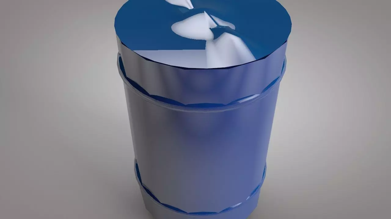 Oil drum  3D model_0