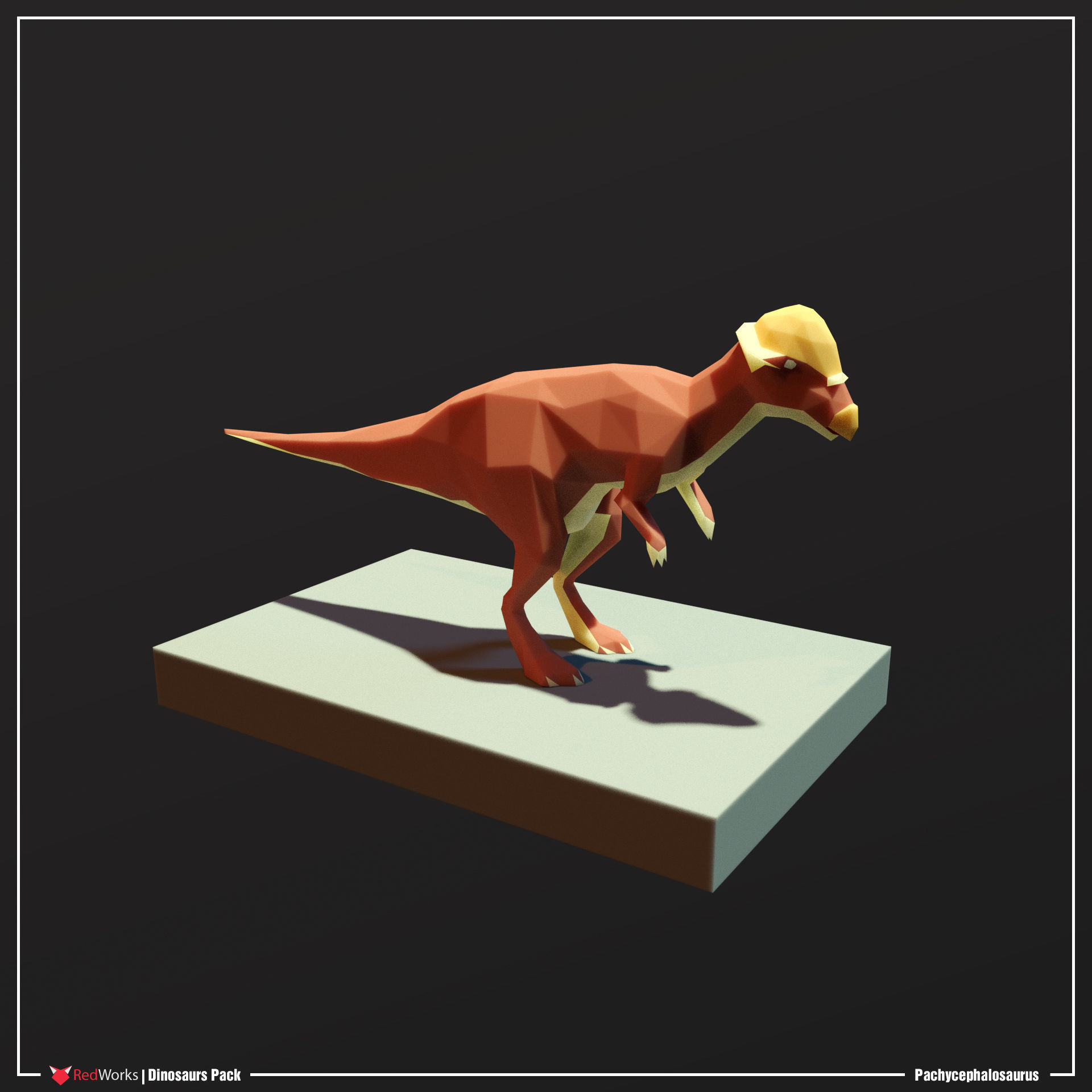 Low Poly Dinosaurs Pack Low-poly 3D model_7