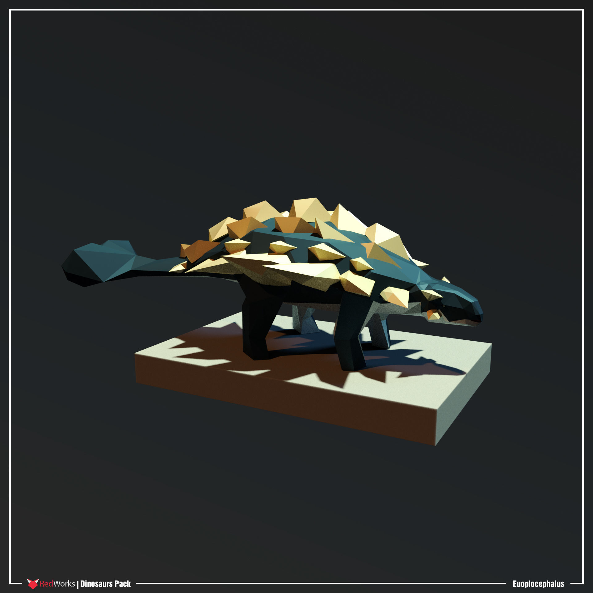 Low Poly Dinosaurs Pack Low-poly 3D model_6