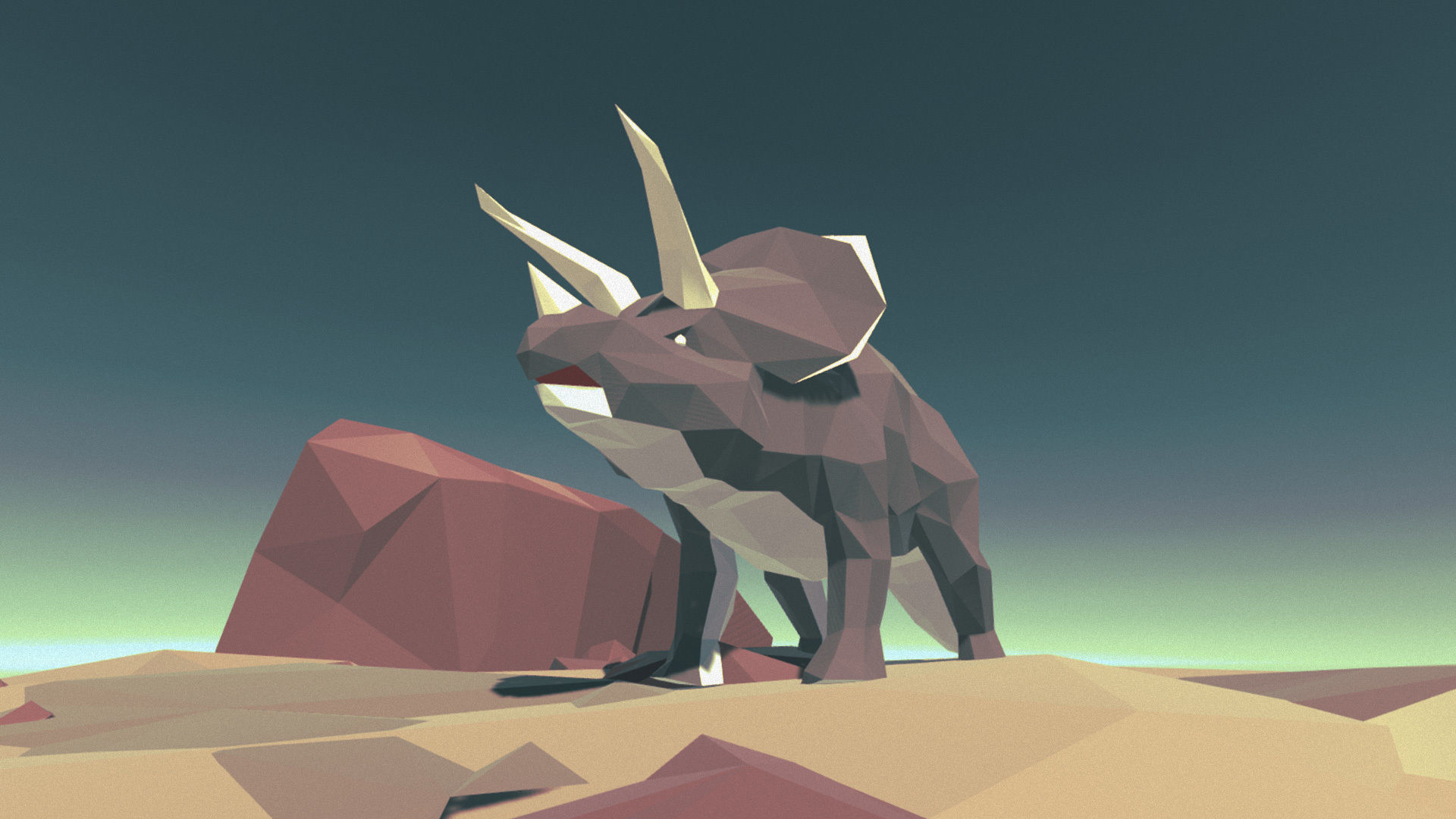 Low Poly Dinosaurs Pack Low-poly 3D model_20