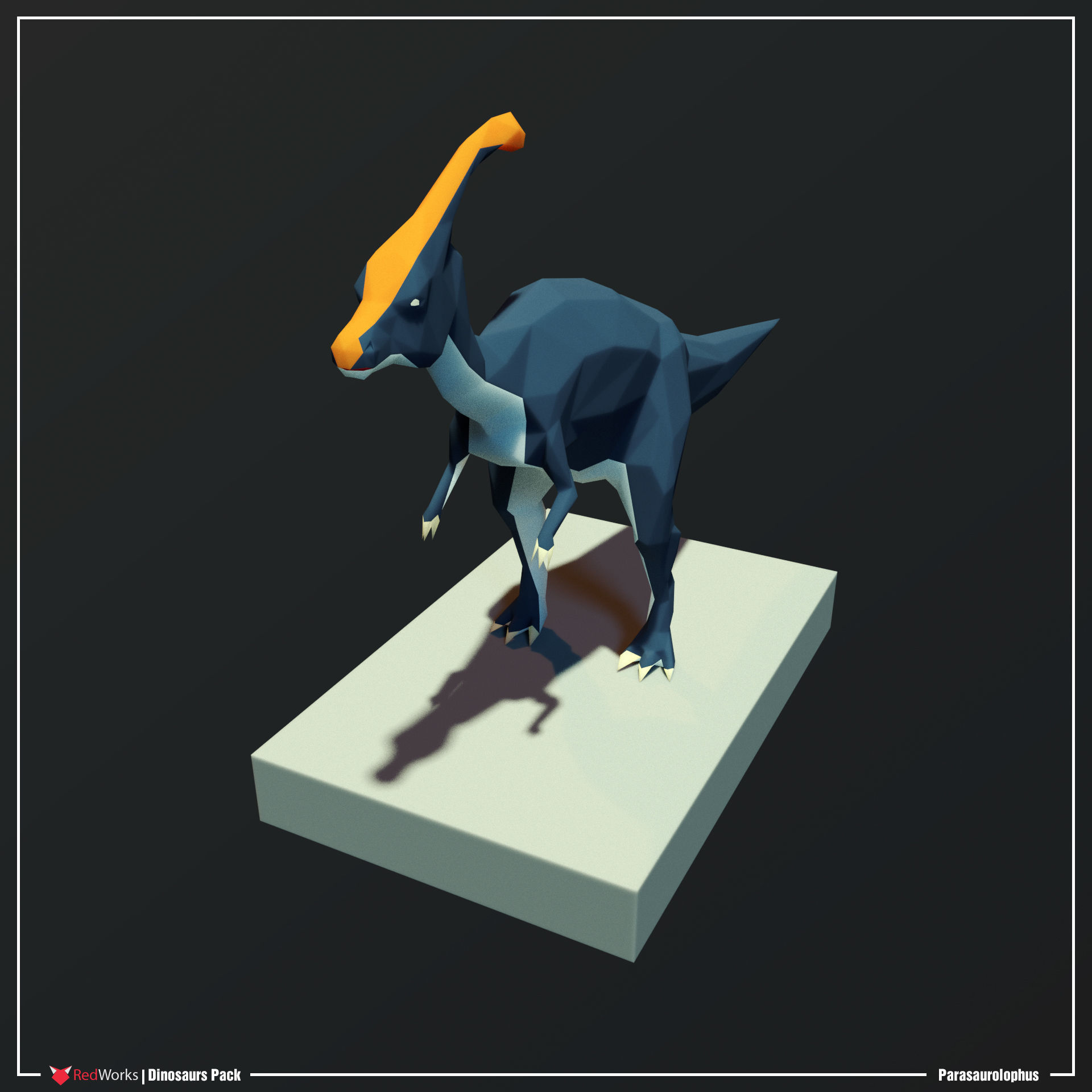 Low Poly Dinosaurs Pack Low-poly 3D model_8