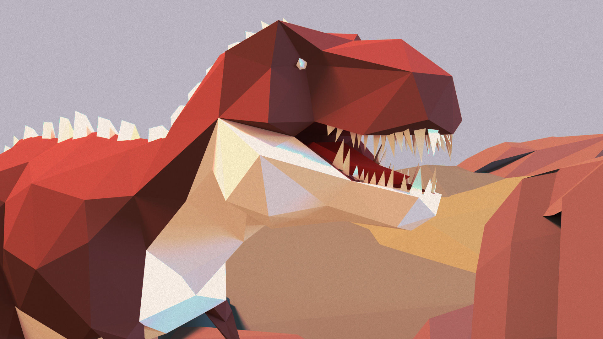 Low Poly Dinosaurs Pack Low-poly 3D model_21