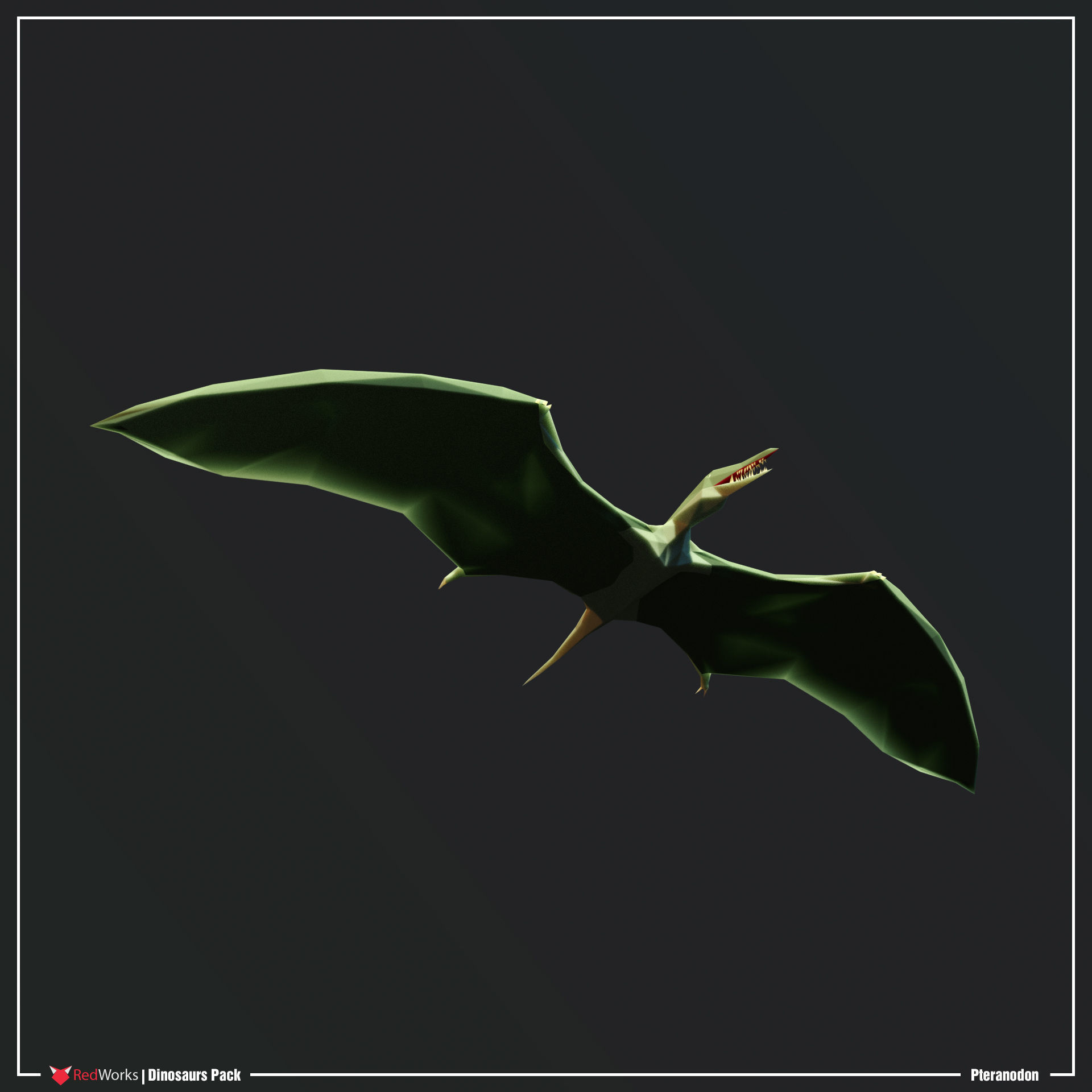 Low Poly Dinosaurs Pack Low-poly 3D model_9