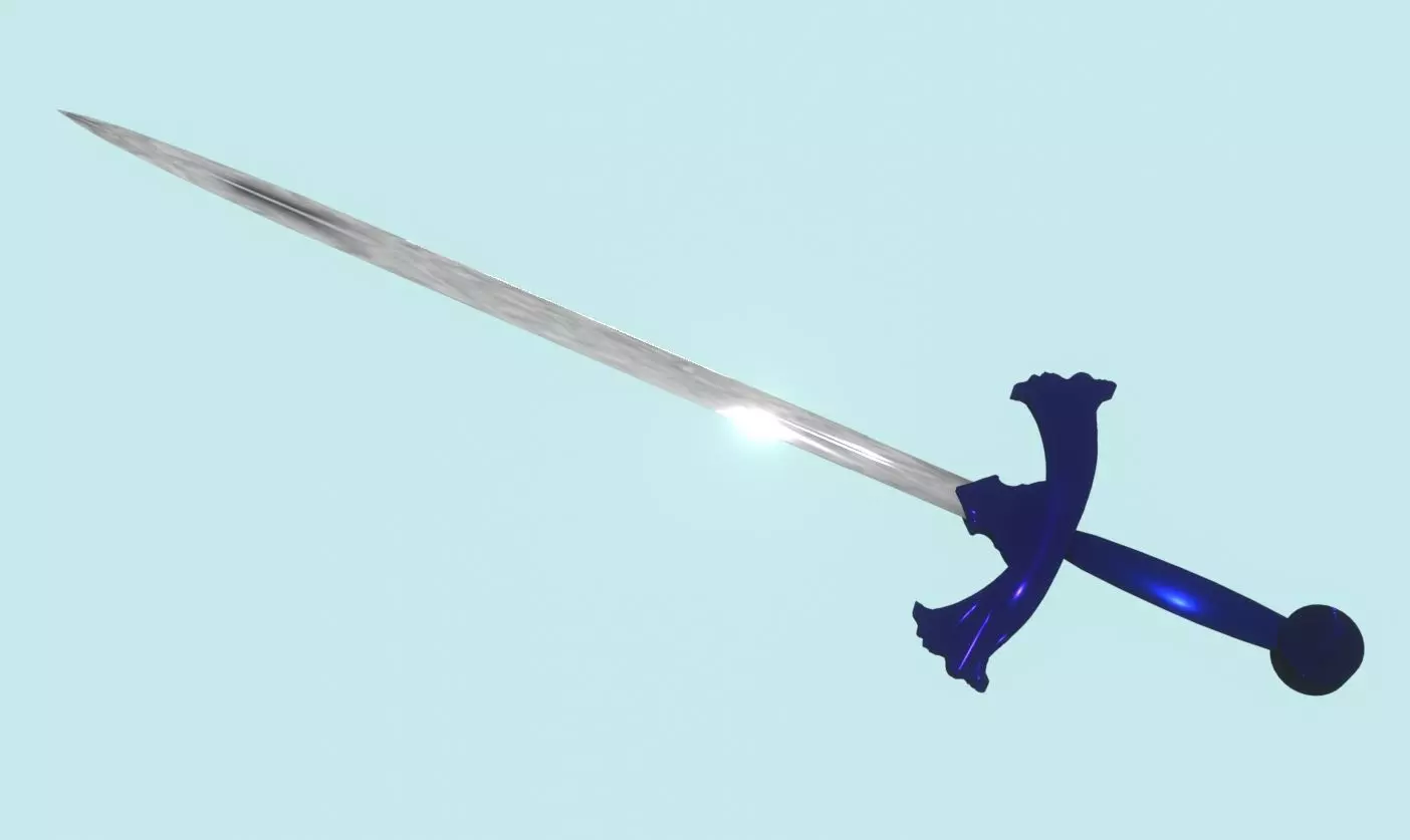 low poly game sword Low-poly 3D model