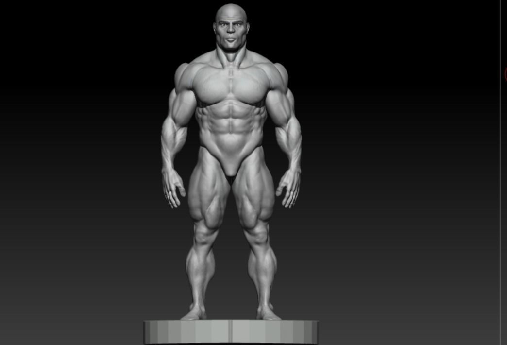 bodbuilder 4 male bodybuilder 3D model_3