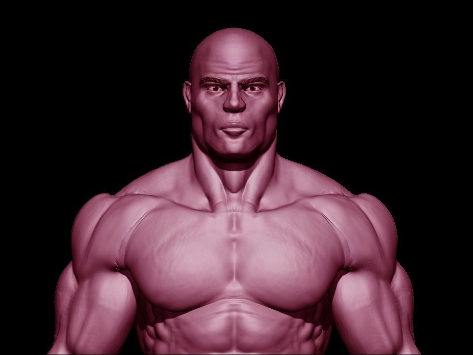 bodbuilder 4 male bodybuilder 3D model_16