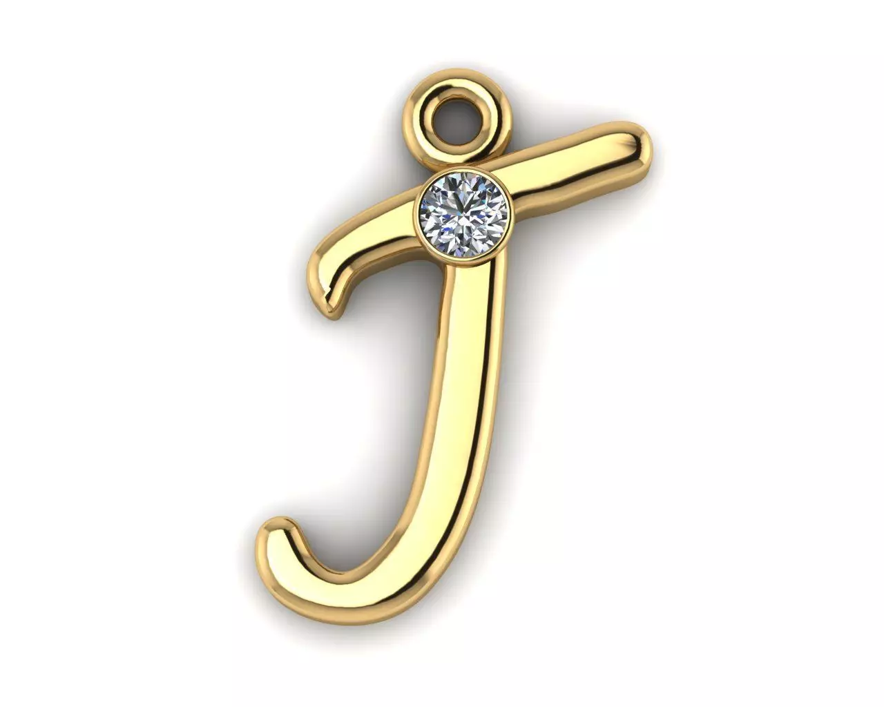 GIVE ME A LIKE dje letra J Pendant J letter Free 3D print model
