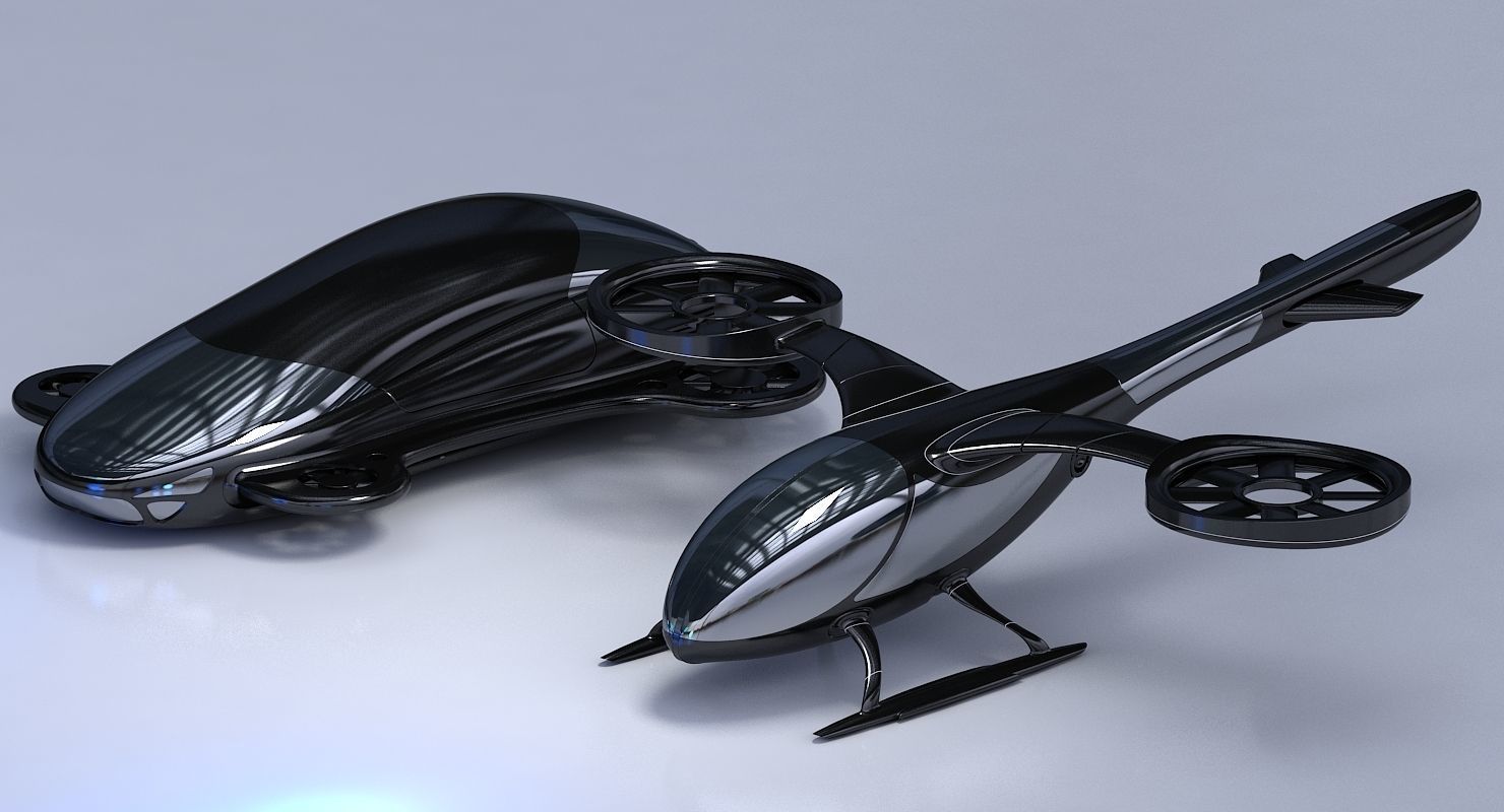 Futuristic Car Collection 1001 3D model_5