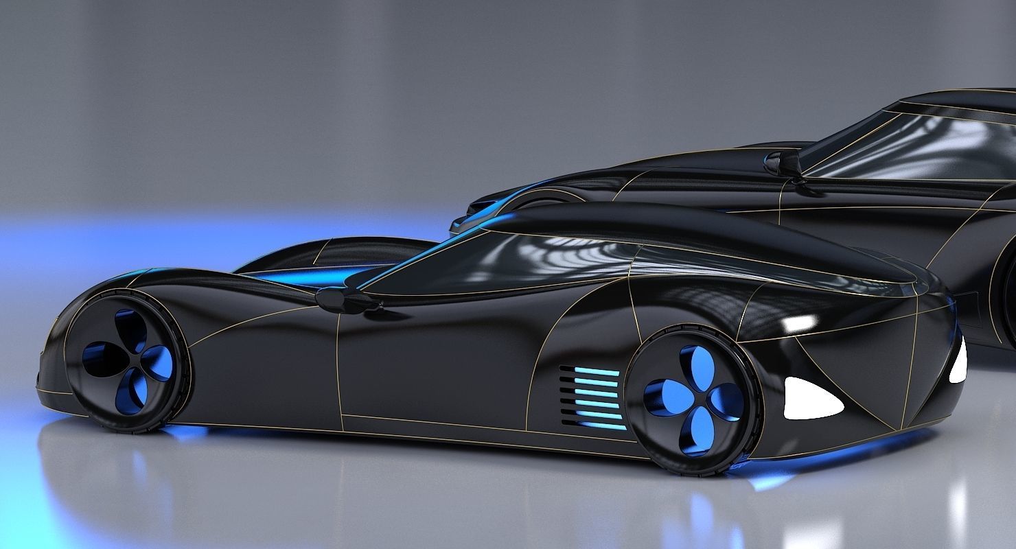 Futuristic Car Collection 1001 3D model_1