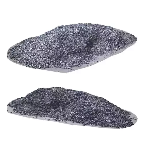 Pile of rubble scan 44 Low-poly 3D model
