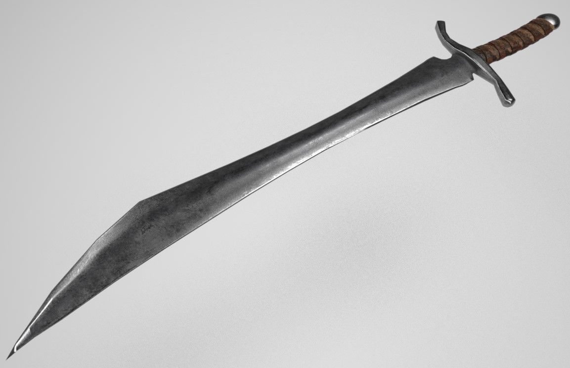 Blade Weapons Pack Low-poly 3D model_26