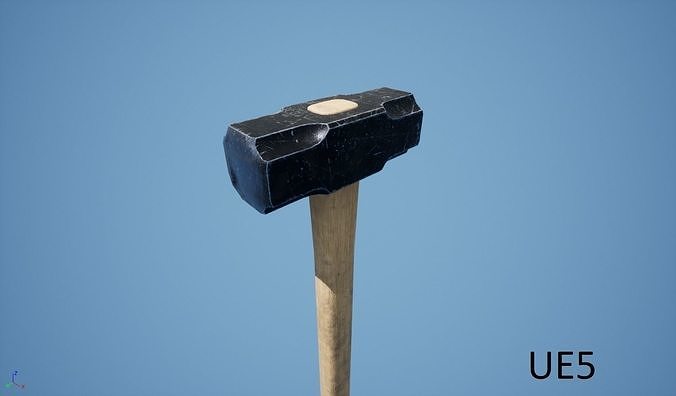 Sledgehammer game-ready 3d model hammer Low-poly 3D model