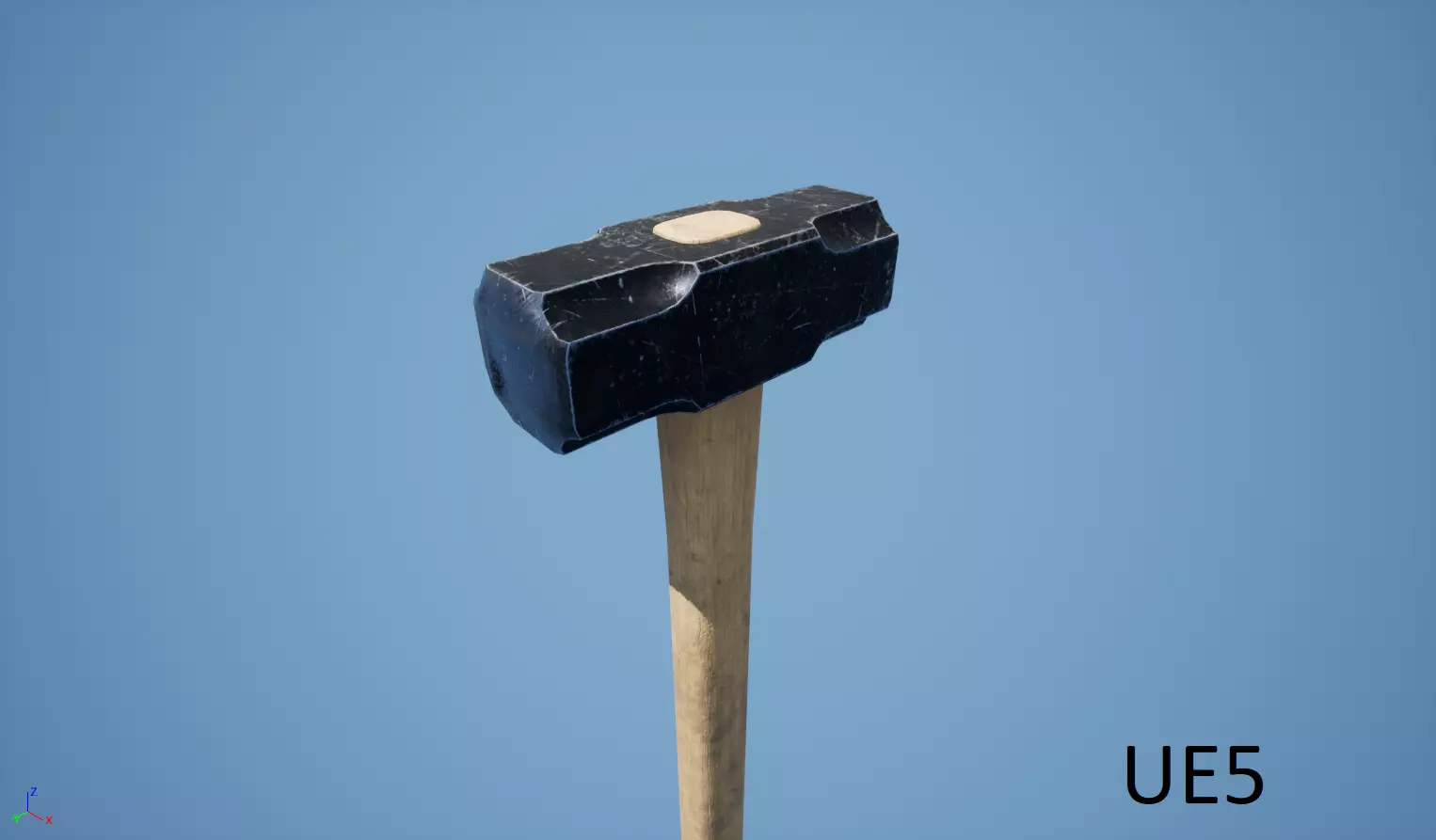 Sledgehammer game-ready 3d model hammer Low-poly 3D model_0