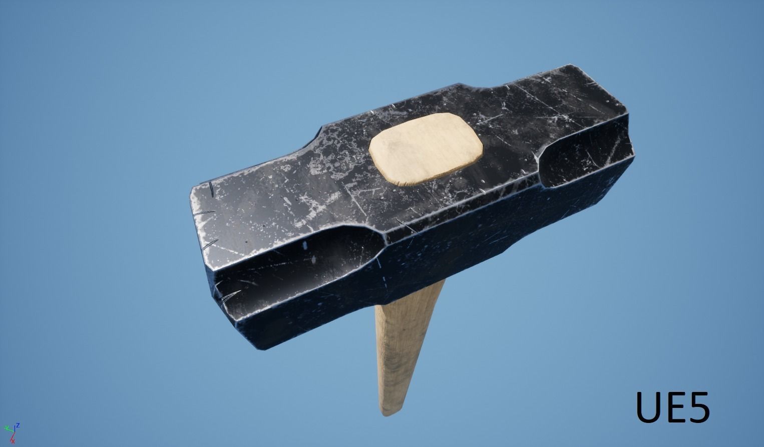 Sledgehammer game-ready 3d model hammer Low-poly 3D model_2