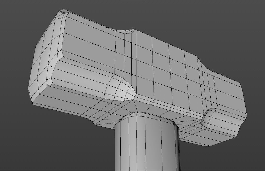 Sledgehammer game-ready 3d model hammer Low-poly 3D model_10
