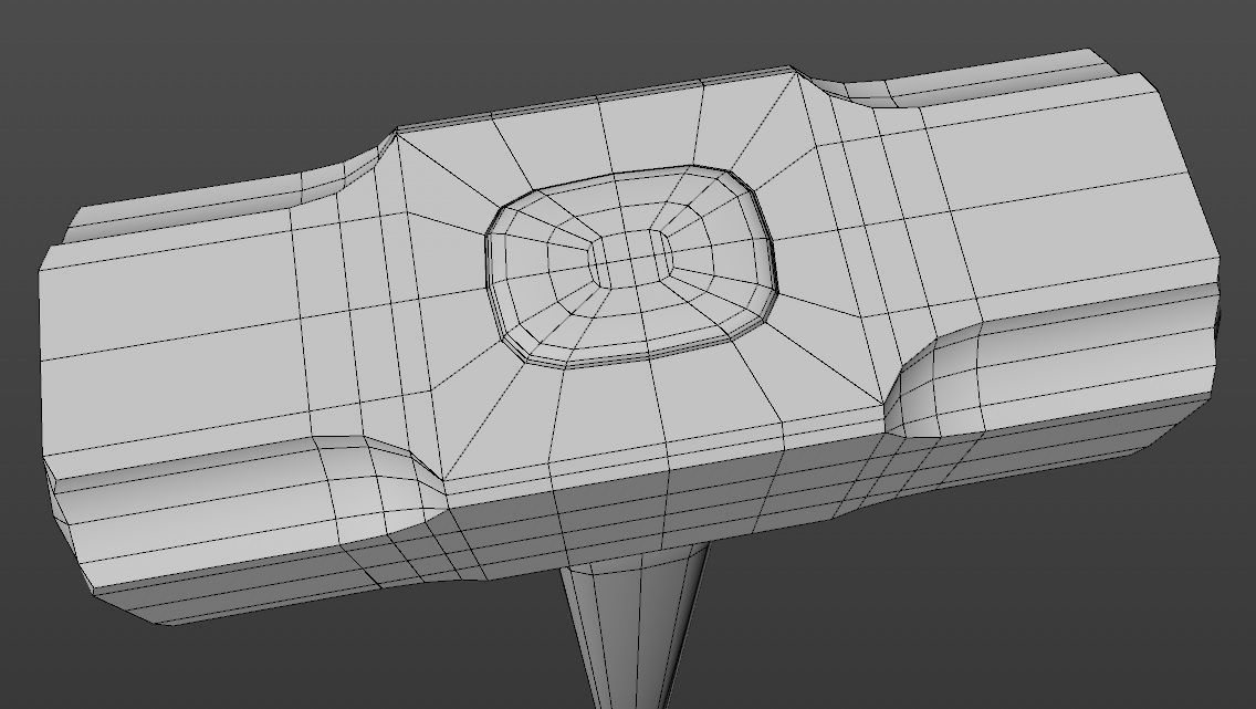 Sledgehammer game-ready 3d model hammer Low-poly 3D model_9