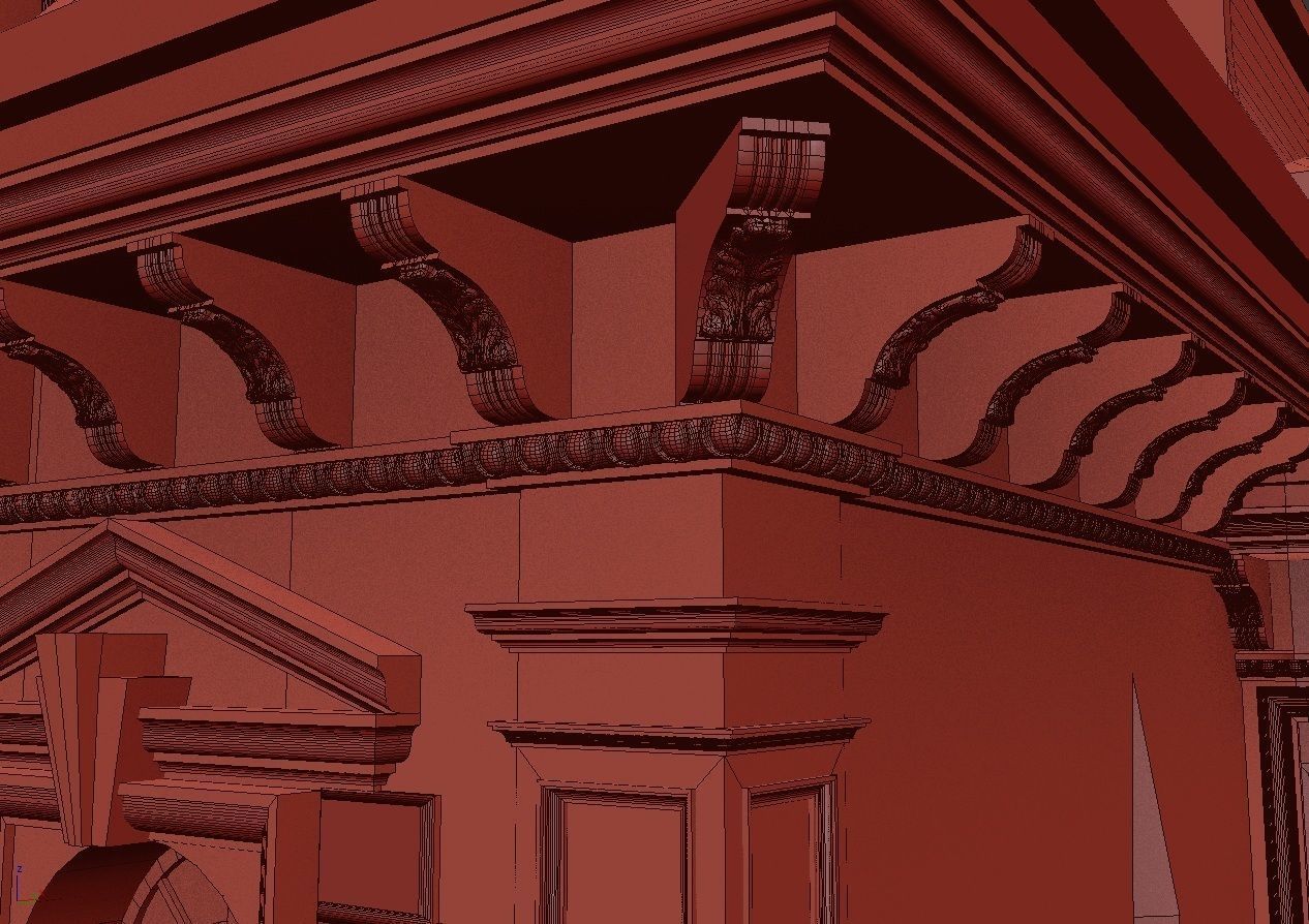 House 3D model mansion 3D model_24