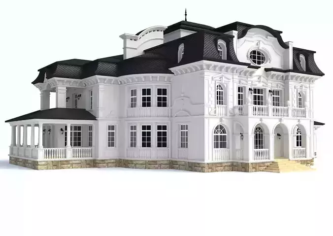 House 3D model mansion