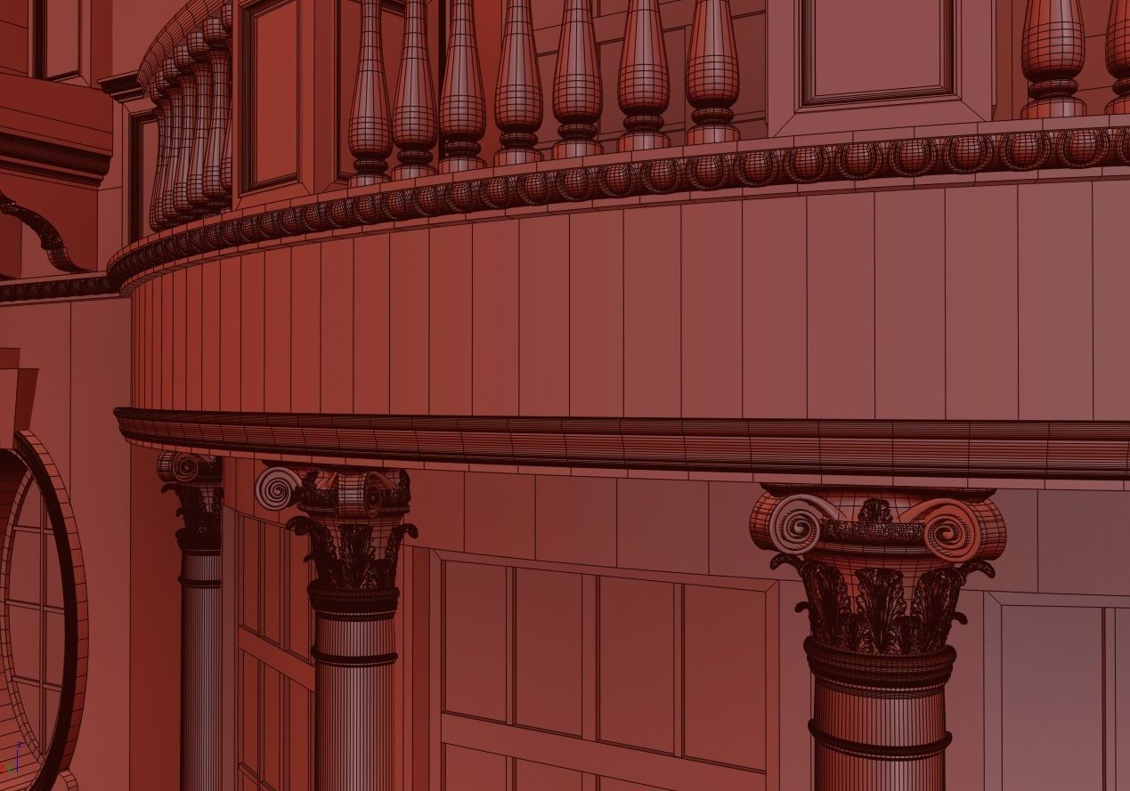 House 3D model mansion 3D model_25