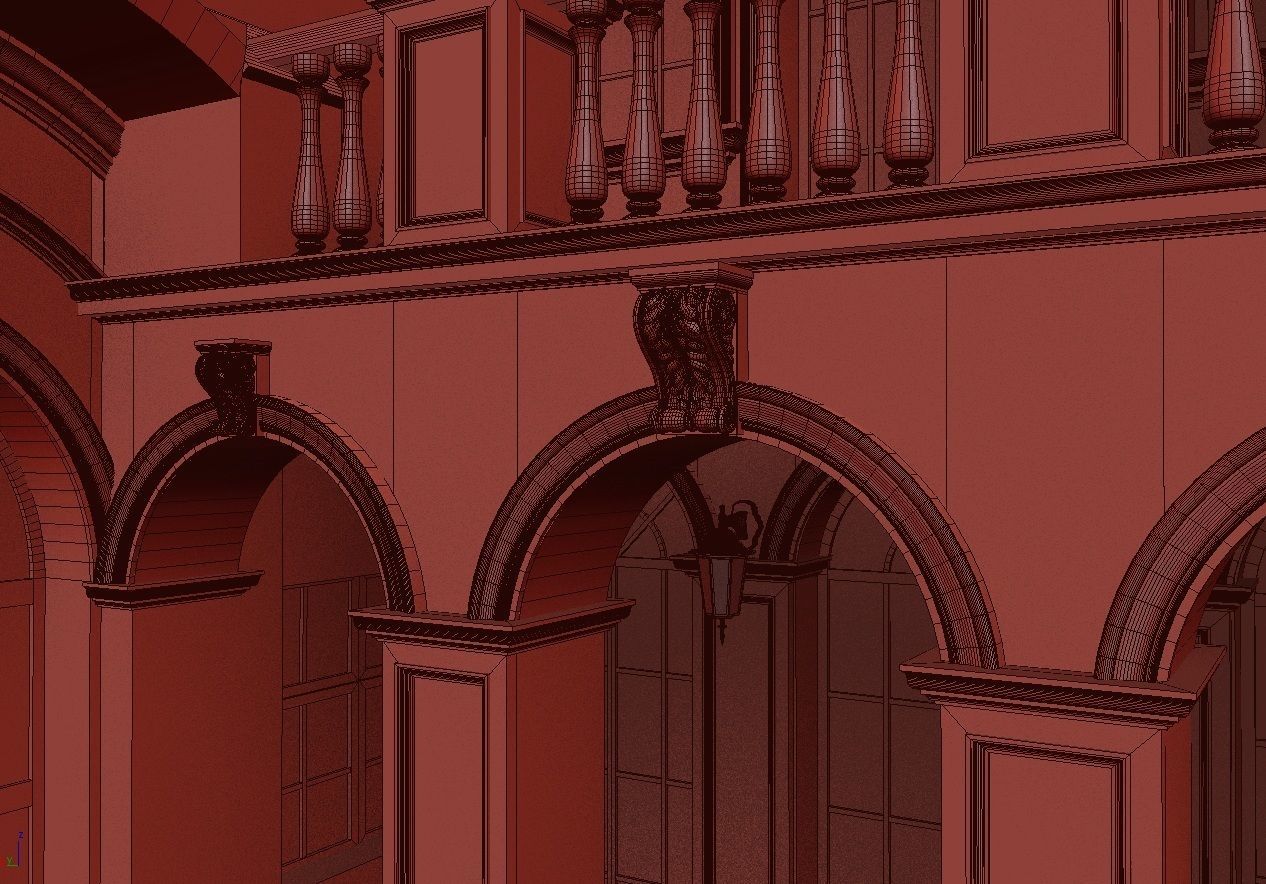 House 3D model mansion 3D model_28