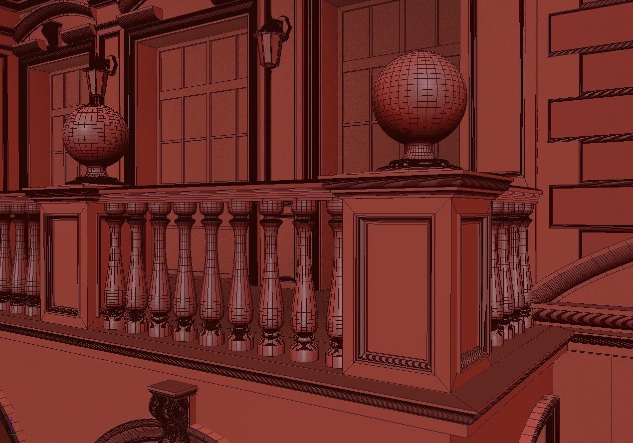 House 3D model mansion 3D model_27