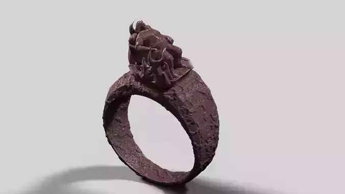funny fat man ring 