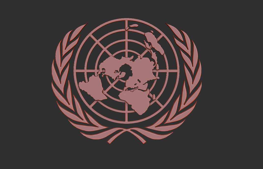 United Nations Logo 3D model_6