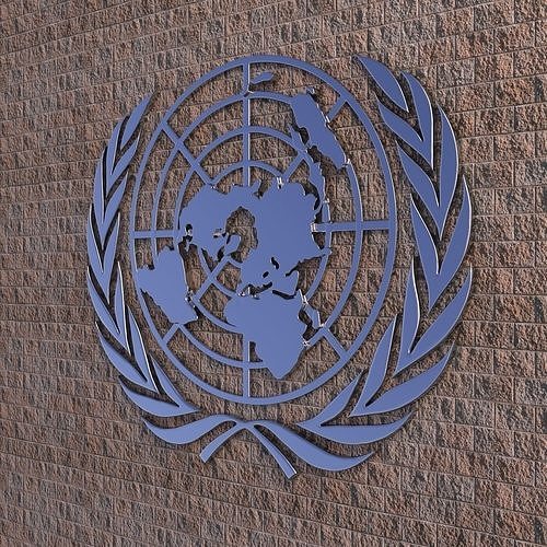 United Nations Logo 3D model