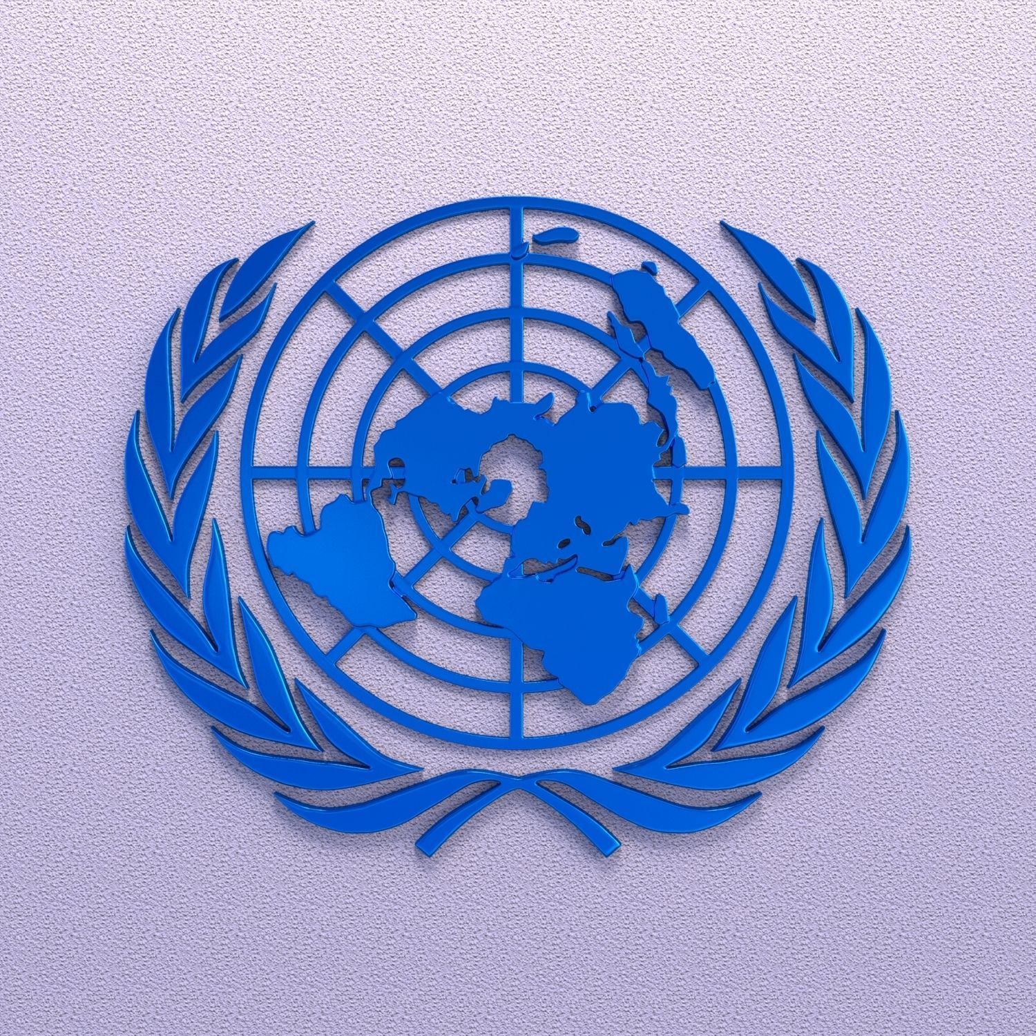 United Nations Logo 3D model_3