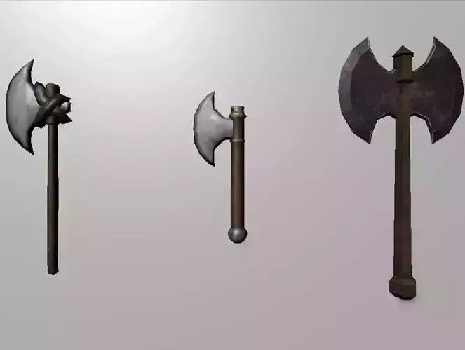 Low poly 3D Axes Collections