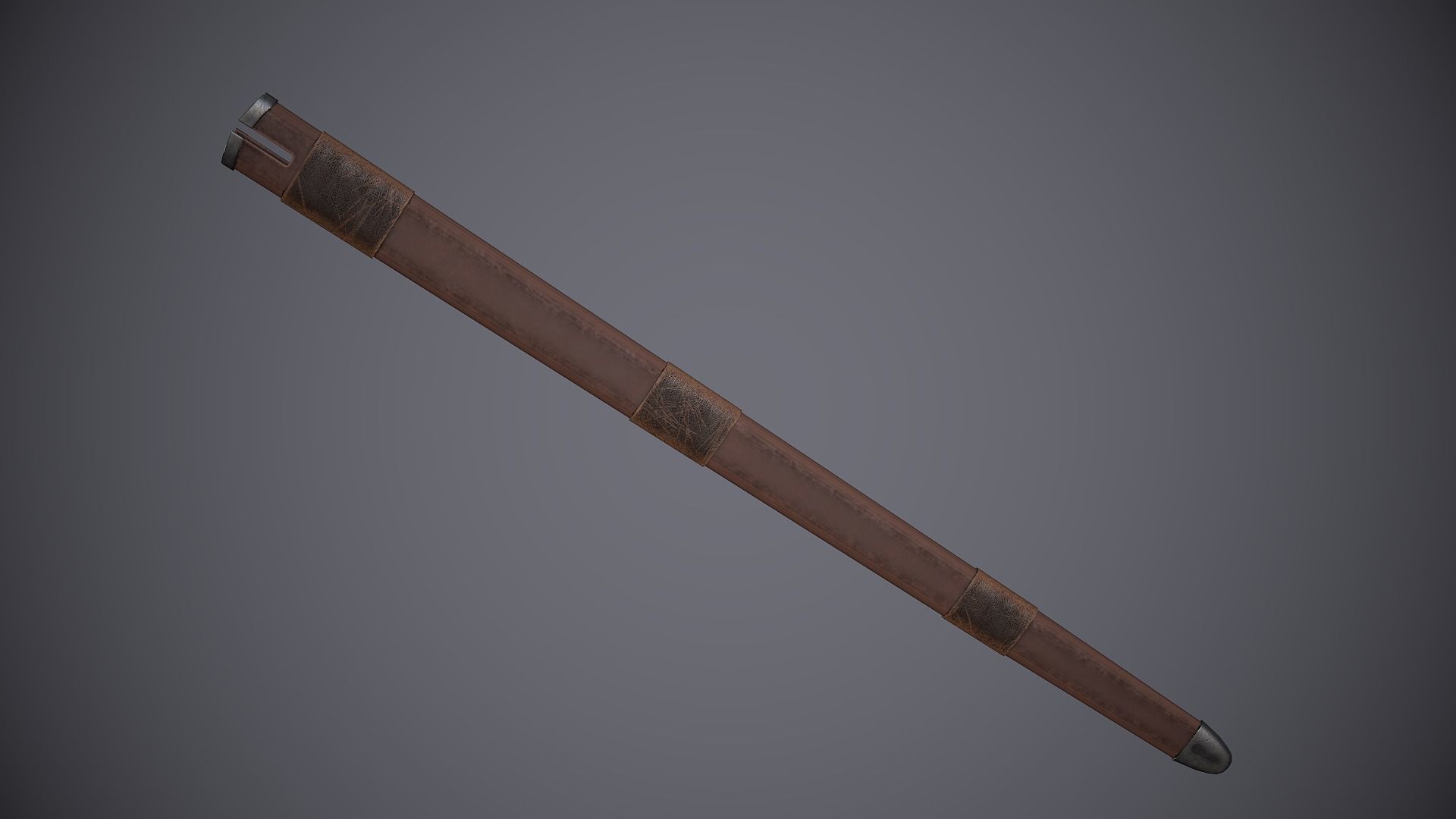 Claymore sword Low-poly 3D model_10