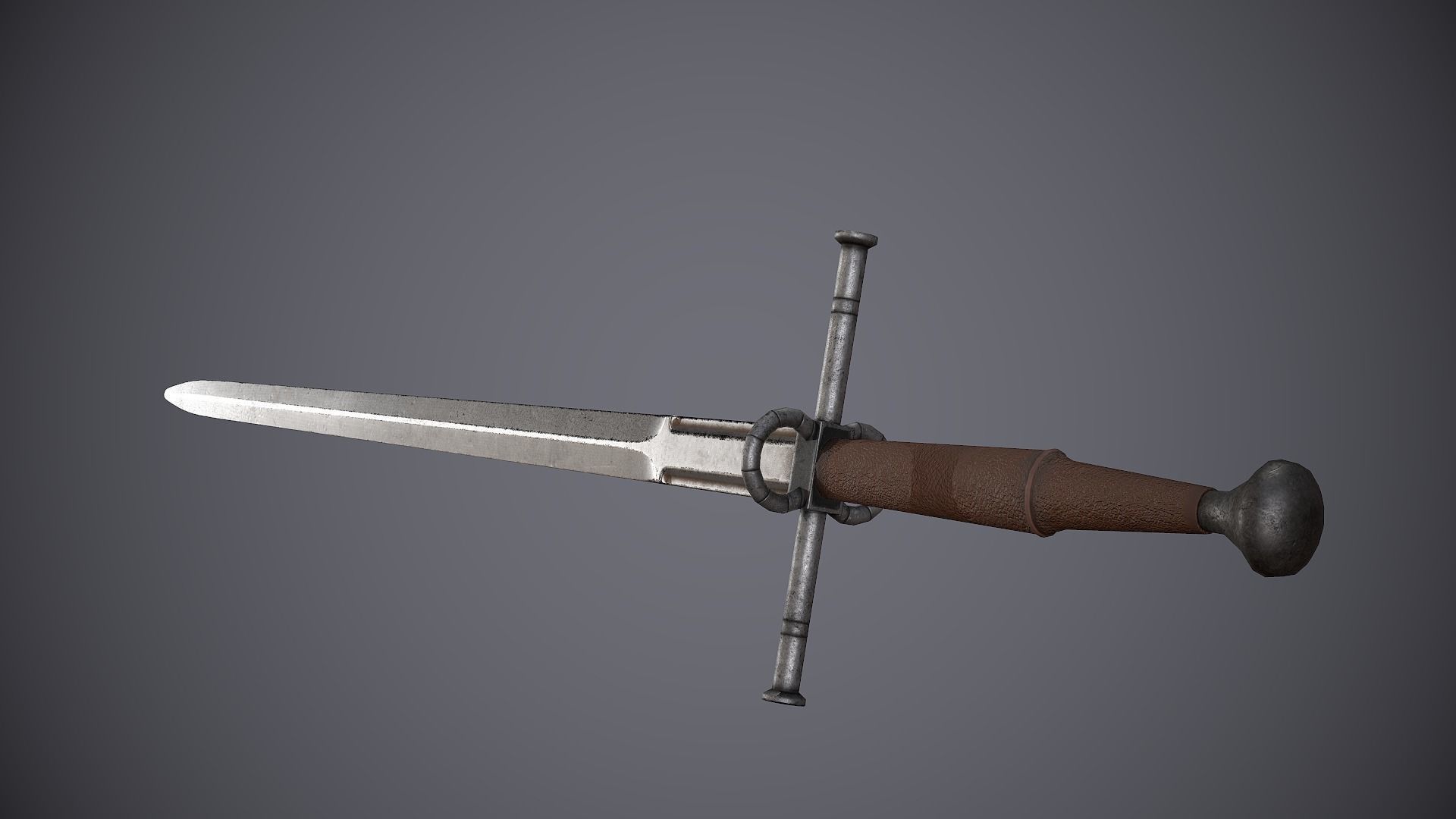 Espadon sword Low-poly 3D model_8