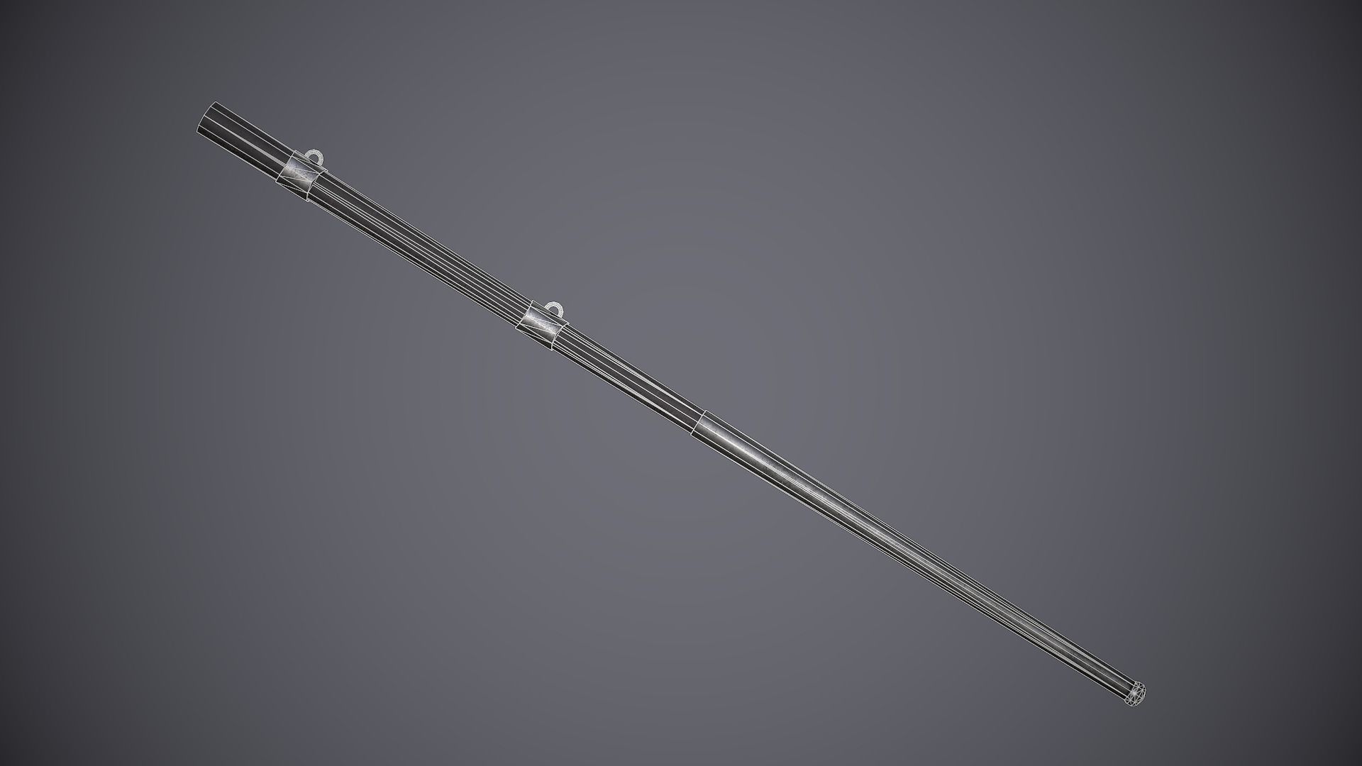 Estoc sword Low-poly 3D model_12