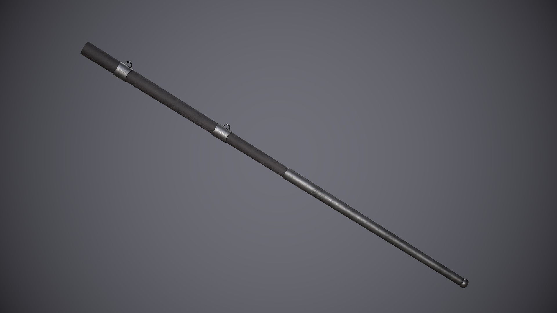 Estoc sword Low-poly 3D model_11