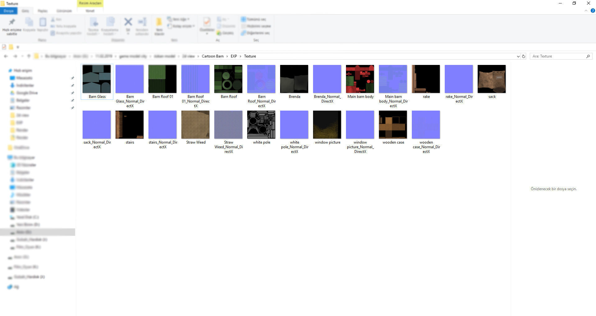 Stylized Cartoon Barn 3D model_9