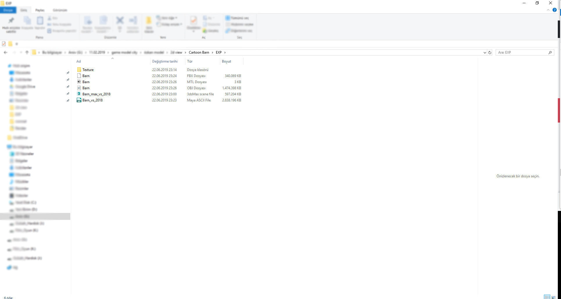 Stylized Cartoon Barn 3D model_8