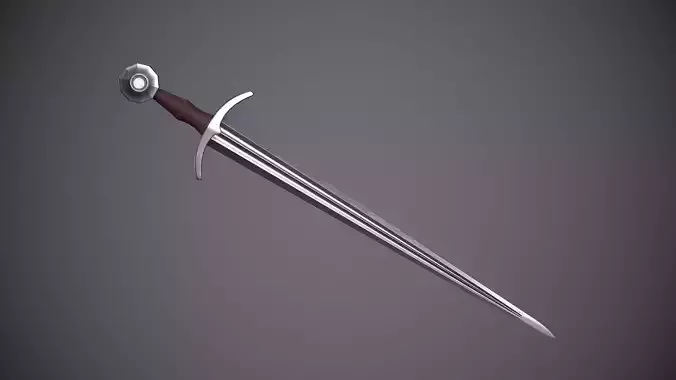 Half sword Low-poly 3D model