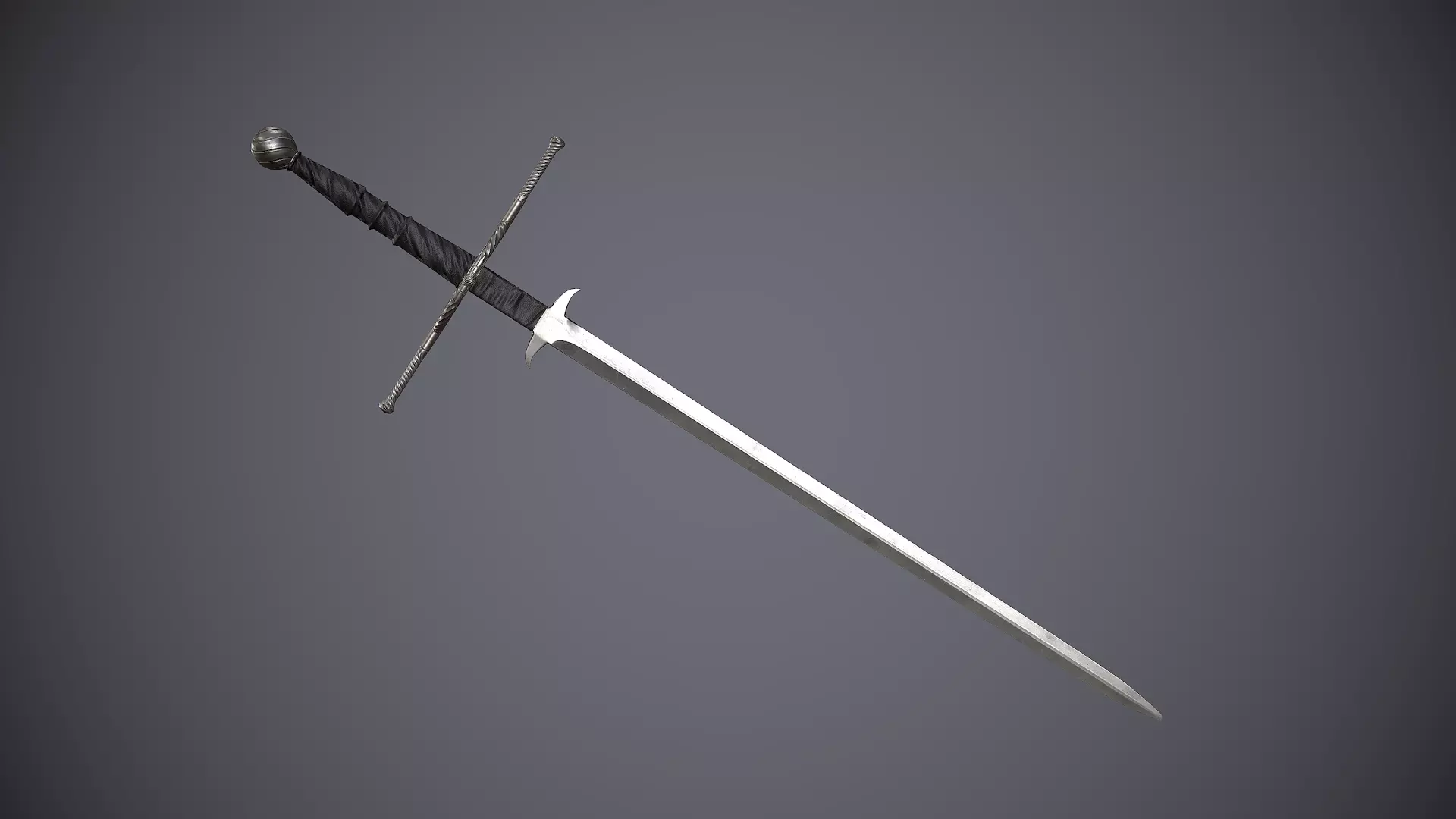 Zweihander sword Low-poly 3D model