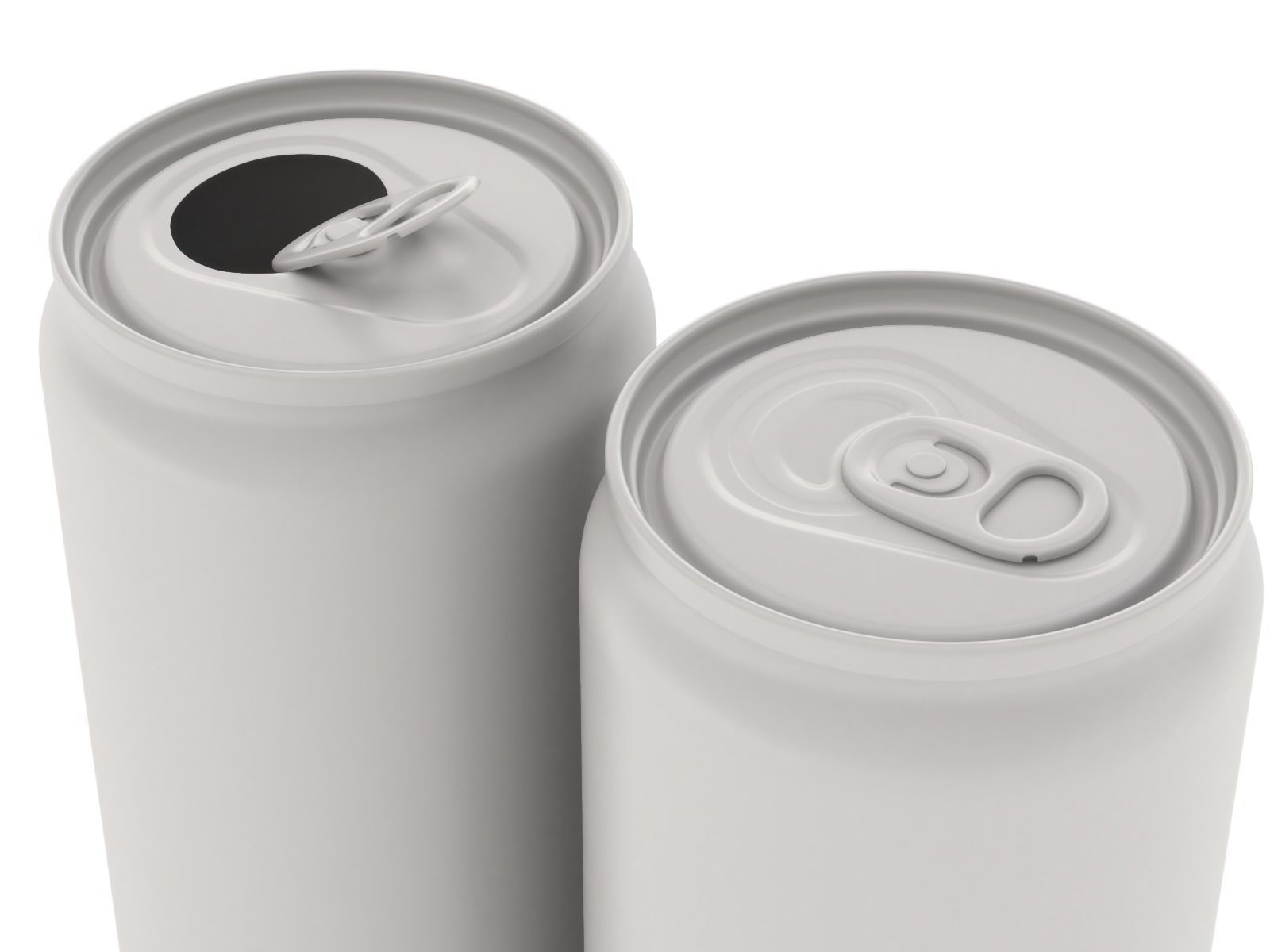 Open and closed drink can 3D model_14