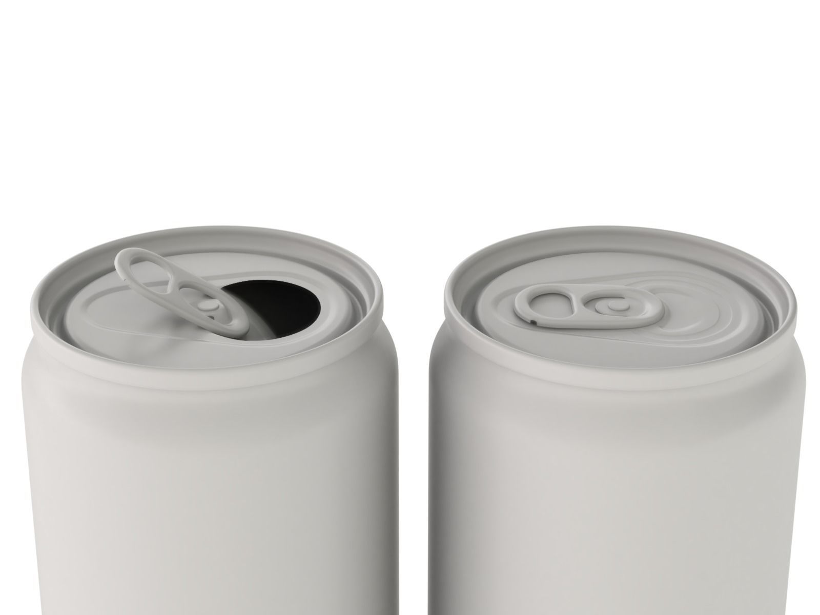 Open and closed drink can 3D model_16