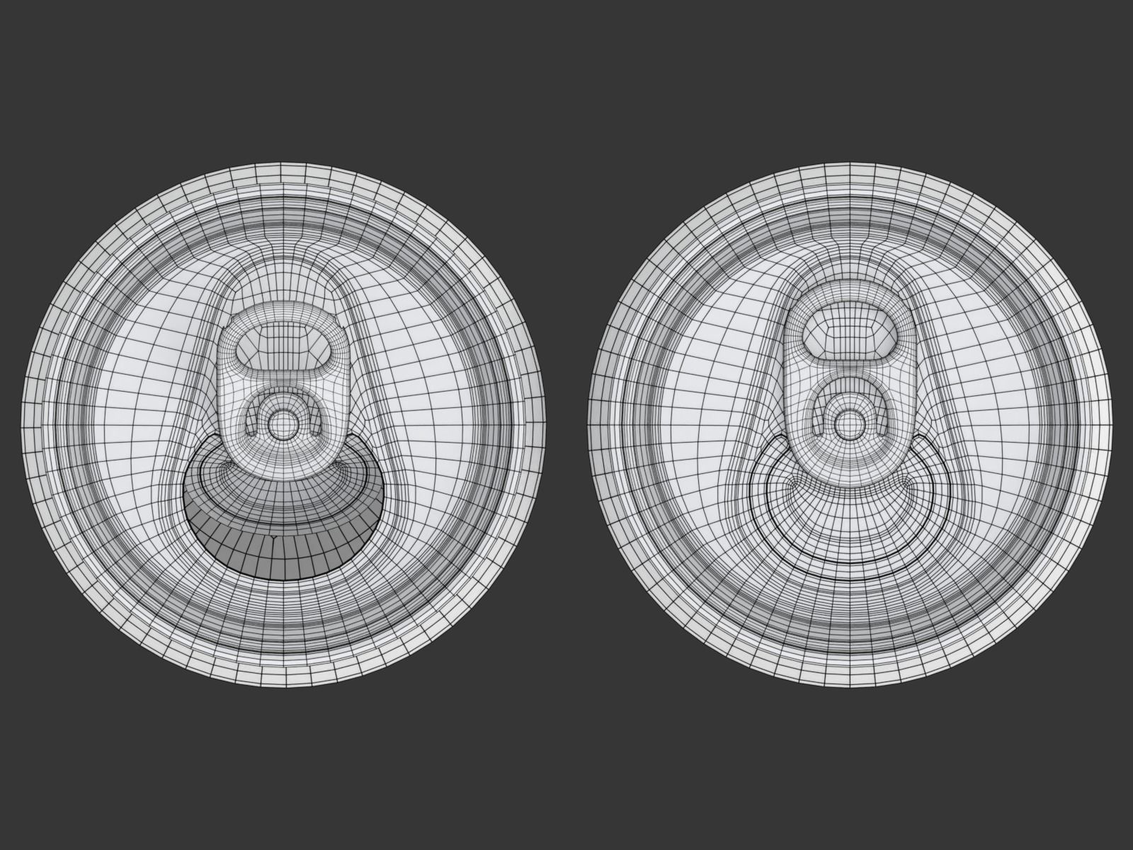 Open and closed drink can 3D model_25