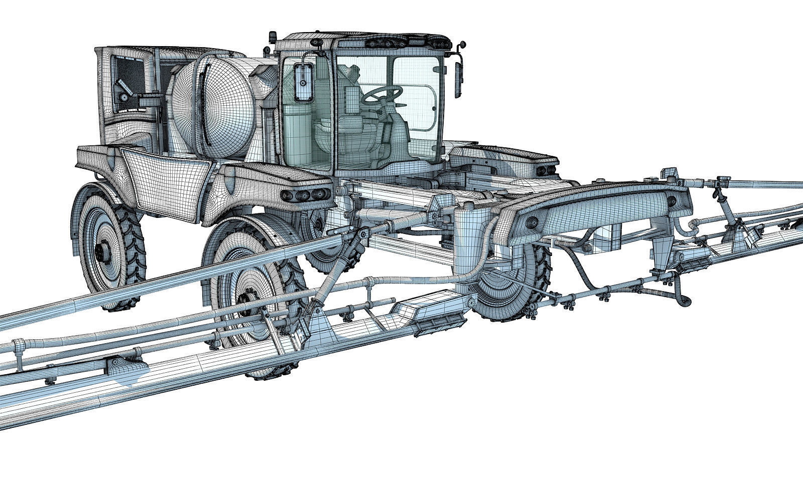 Front Boom Sprayer 3D model_17