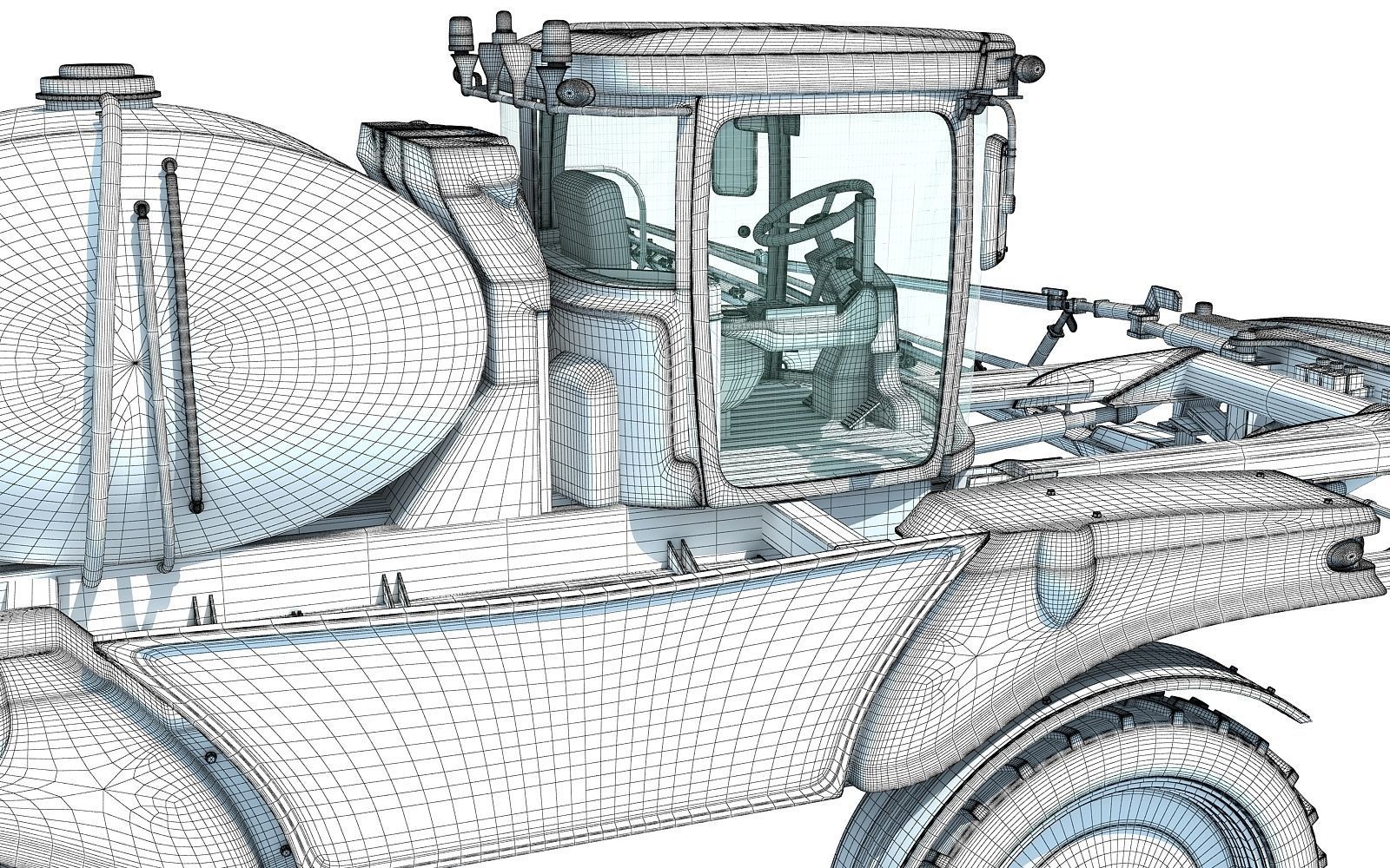 Front Boom Sprayer 3D model_19