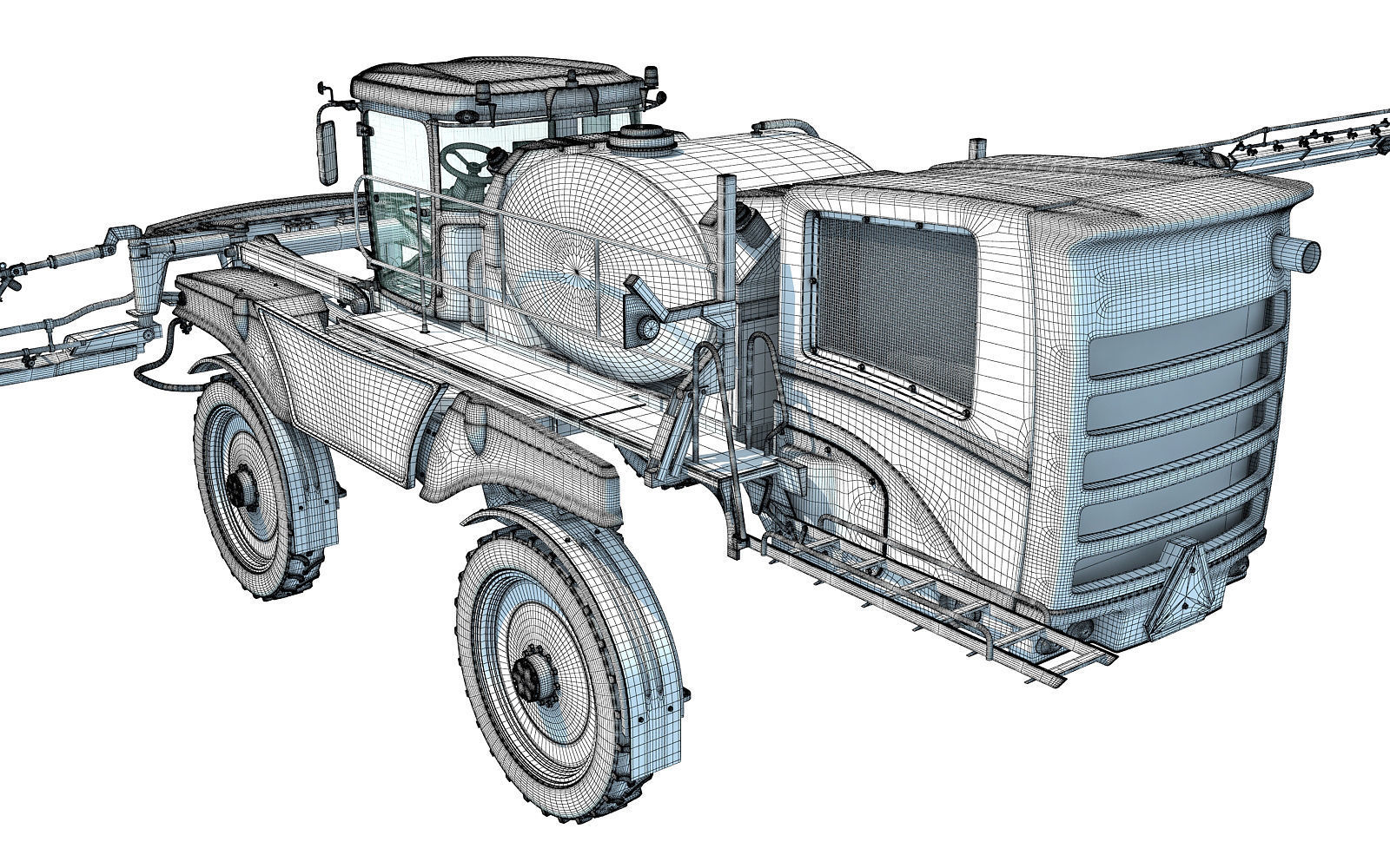 Front Boom Sprayer 3D model_18